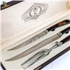 Image 2 : VINTAGE GLO-HILL CARVING SET - BAKELITE HANDLES