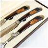 Image 3 : VINTAGE GLO-HILL CARVING SET - BAKELITE HANDLES