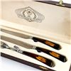 Image 4 : VINTAGE GLO-HILL CARVING SET - BAKELITE HANDLES