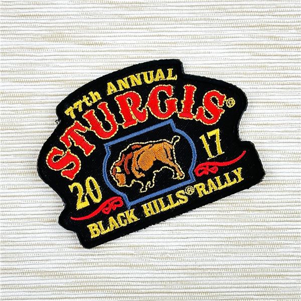 STURGIS 77TH ANNUAL 2017 BIKER RALLY PATCH - NEW