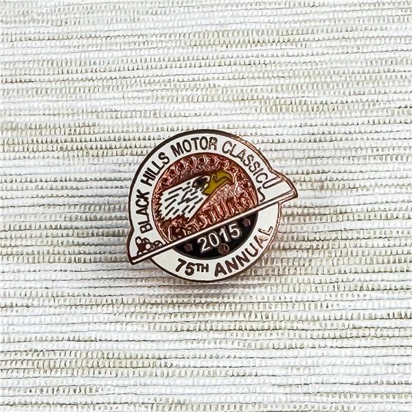 75TH STURGIS BIKER RALLY OFFICIAL LOGO PIN - NEW