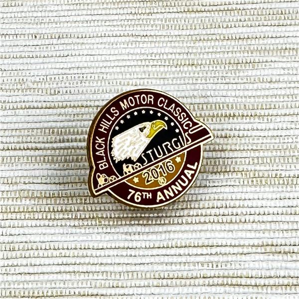 76TH STURGIS BIKER RALLY OFFICIAL LOGO PIN - NEW