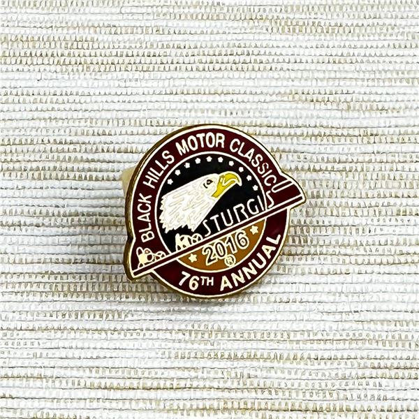 76TH STURGIS BIKER RALLY OFFICIAL LOGO PIN - NEW