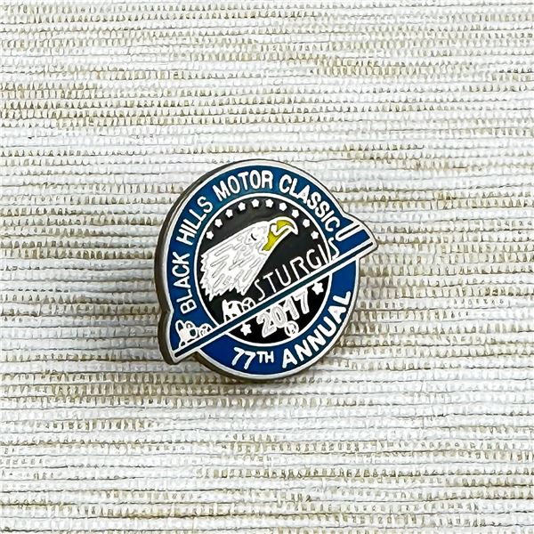 77TH STURGIS BIKER RALLY OFFICIAL LOGO PIN - NEW