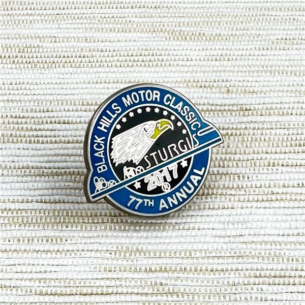 77TH STURGIS BIKER RALLY OFFICIAL LOGO PIN - NEW