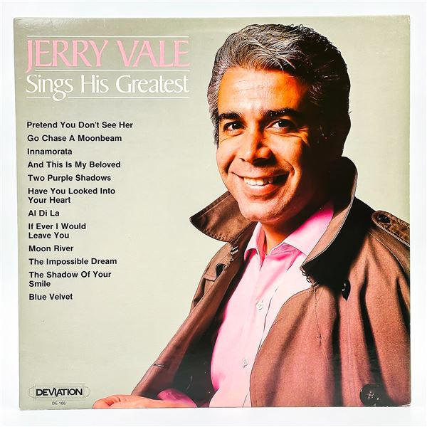 JERRY VALE - SINGS HIS GREATEST - VINYL LP RECORD