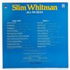 Image 2 : SLIM WHITMAN - ALL MY BEST - VINYL RECORD ALBUM