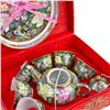 Image 2 : VINTAGE MINIATURE ORIENTAL FLORAL & GOLD TEA SET