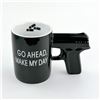 Image 1 : GO AHEAD, MAKE MY DAY GUN HANDLE COFFEE MUG