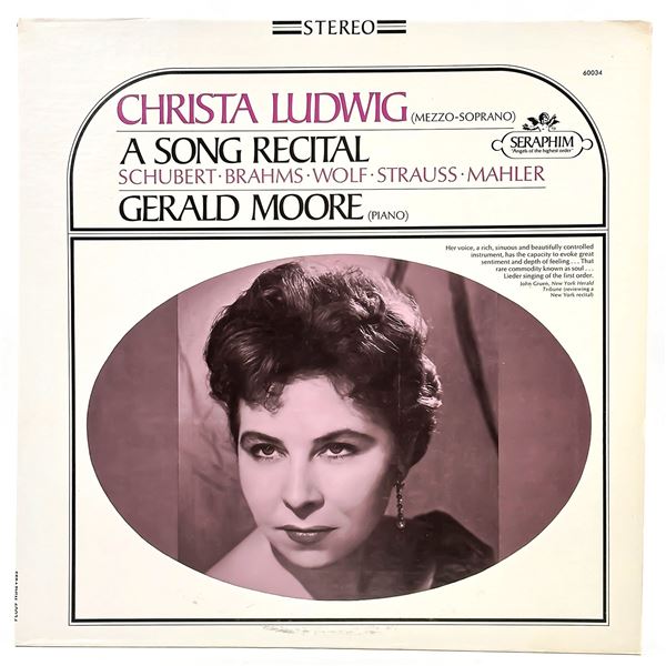 CHRISTA LUDWIG A SONG RECITAL CLASSICAL ROMANTIC
