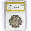 Image 1 : 1824/4 Capped Bust Half Dollar PGA MS62