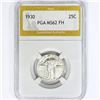 Image 1 : 1930 Standing Liberty Quarter PGA MS62 FH