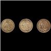 Image 2 : (3) Indian Head Cents (1862, 1863, 1864) CLOSELY