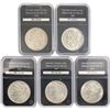 Image 1 : 1889-1900 Set (5) Morgan Silver Dollar PCS UNC