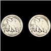 Image 2 : (2) 1921-S Walking Half Dollars NICELY CIRCULATED