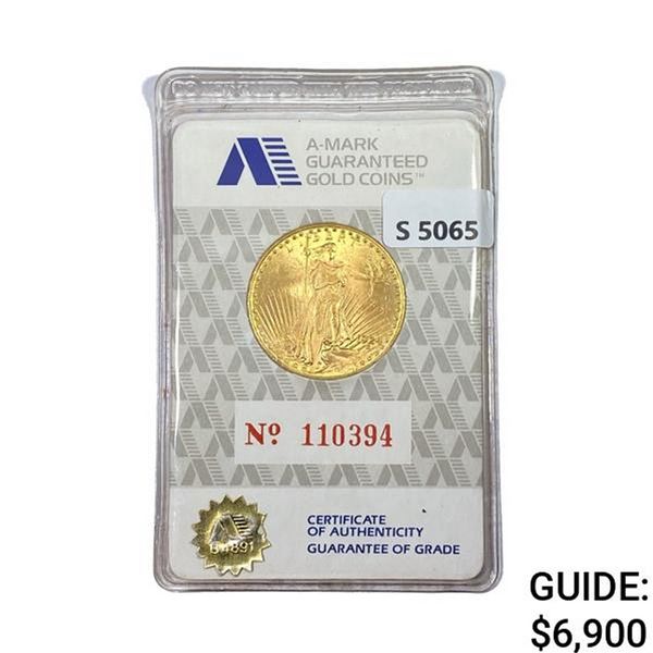1924 $20 Gold Double Eagle AGG MS60