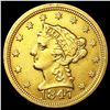 Image 1 : 1847-O $2.50 Gold Quarter Eagle ABOUT UNCIRCULATED