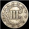 Image 2 : 1853 Silver Three Cent LIGHTLY CIRCULATED