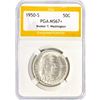 Image 1 : 1950-S Booker T Half Dollar PGA MS67+