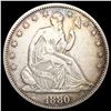 Image 1 : 1880 Seated Liberty Half Dollar LIGHTLY CIRCULATED