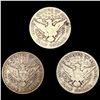 Image 2 : (3) Barber Half Dollars (1899, (2) 1904-S) NICELY