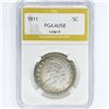 Image 1 : 1811 Capped Bust Half Dollar PGA AU58 Large 8