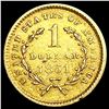 Image 2 : 1851 Rare Gold Dollar CLOSELY UNCIRCULATED