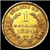 Image 2 : 1854 Rare Gold Dollar CLOSELY UNCIRCULATED