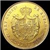 Image 2 : 1877 Spain .2334oz Gold 25 Pesetas UNCIRCULATED