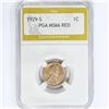 Image 1 : 1929-S Wheat Cent PGA MS66 RED