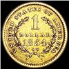Image 2 : 1854 Rare Gold Dollar UNCIRCULATED