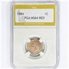 Image 1 : 1884 Indian Head Cent PGA MS64 RED
