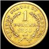 Image 2 : 1850 Rare Gold Dollar NEARLY UNCIRCULATED