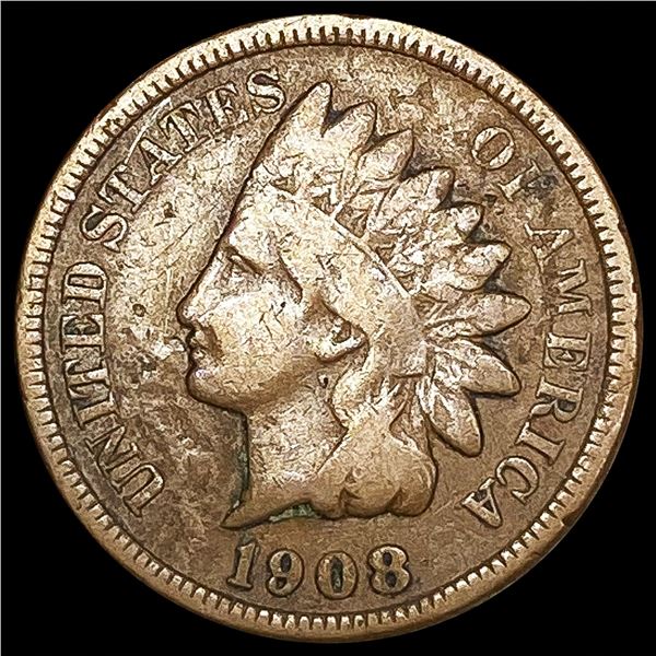 1908-S Indian Head Cent LIGHTLY CIRCULATED
