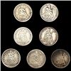 Image 1 : (7) Seated Liberty Dimes (1841, 1845, 1857, 1868,
