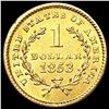 Image 2 : 1853 Rare Gold Dollar UNCIRCULATED