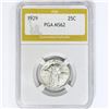 Image 1 : 1929 Standing Liberty Quarter PGA MS62