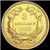 Image 2 : 1854 $3 Gold Piece UNCIRCULATED