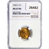 Image 1 : 1952-S Wheat Cent NGC MS67 RD
