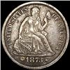 Image 1 : 1873 Arws Seated Liberty Dime CLOSELY UNCIRCULATED