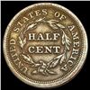 Image 2 : 1853 Braided Hair Half Cent CLOSELY UNCIRCULATED