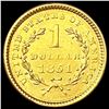 Image 2 : 1851 Rare Gold Dollar CLOSELY UNCIRCULATED