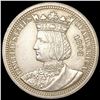 Image 1 : 1893 Isabella Silver Quarter UNCIRCULATED