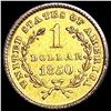 Image 2 : 1850 Rare Gold Dollar CLOSELY UNCIRCULATED