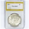 Image 1 : 1921 Morgan Silver Dollar PGA MS65