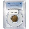 Image 1 : 1890 Indian Head Cent PCGS MS62 BN