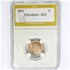 Image 1 : 1901 Indian Head Cent PGA MS64+ RED