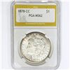 Image 1 : 1878-CC Morgan Silver Dollar PGA MS62