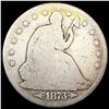 Image 1 : 1873-CC Arws Seated Liberty Half Dollar NICELY CIR