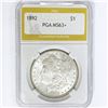 Image 1 : 1892 Morgan Silver Dollar PGA MS63+